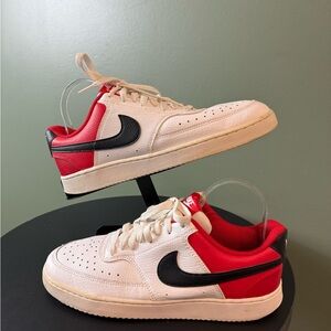 Nike Court Vision Low White University Red DH0851-100 Size 9,5